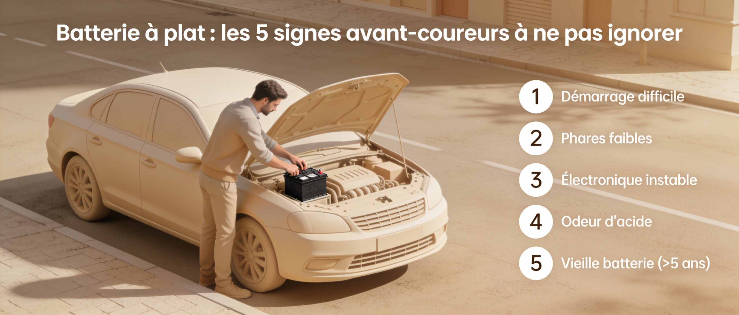 Batterie à plat : les 5 signes avant-coureurs à ne pas ignorer