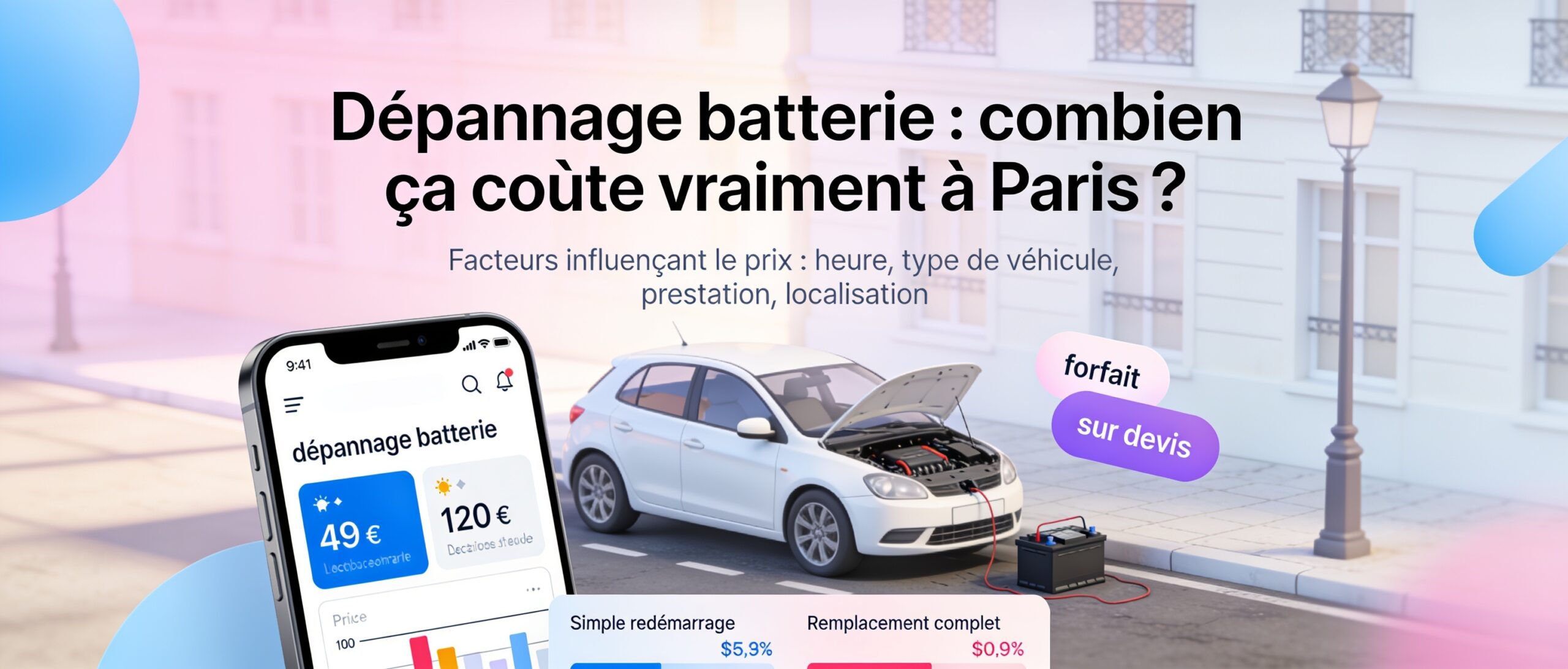 Dépannage batterie : combien ça coûte vraiment à Paris ?