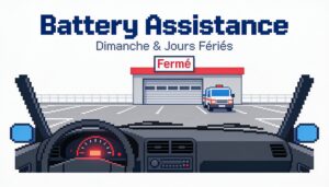 Dépannage batterie voiture le dimanche et les jours fériés : que faire en urgence ?